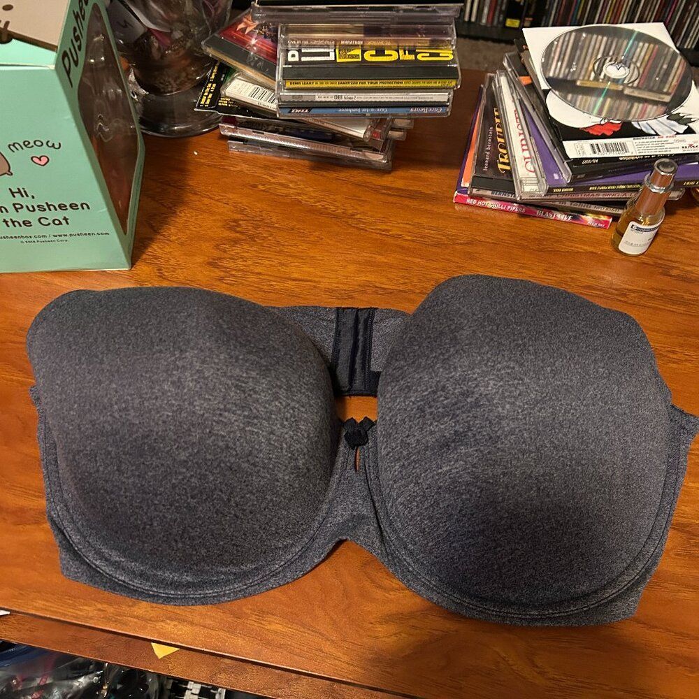 Torrid Heather Gray Lightly Lined T-Shirt Bra 46DD NWT
